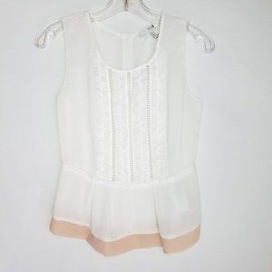 Forever 21 Peplum Sleeveless Top‎ Ruffles